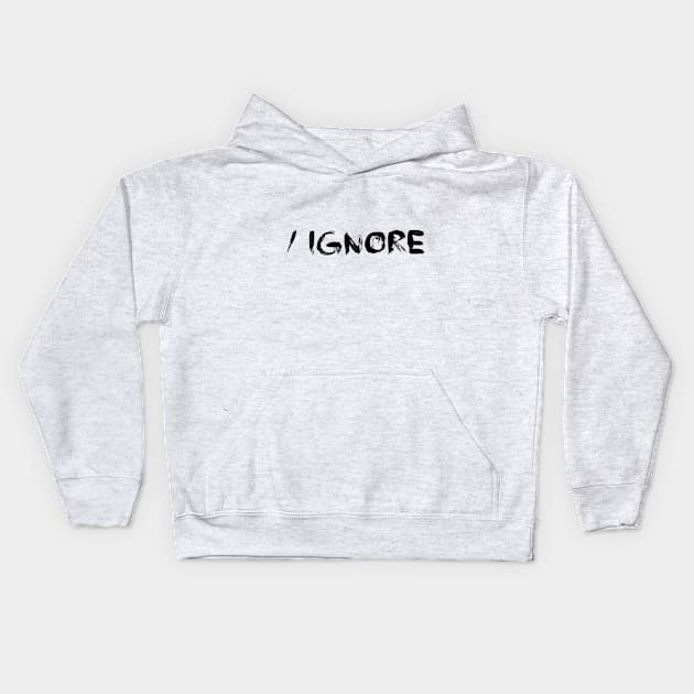 irc ignore command Kids Hoodie by Orloff-Tees